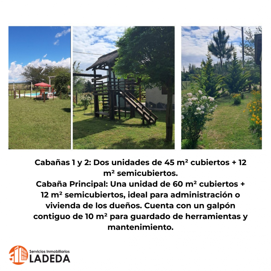Venta de Complejo de Cabañas "La Antonia Elvira" en Los Reartes, Cordoba - ¡Llave en mano y con gran potencial de ampliacion!