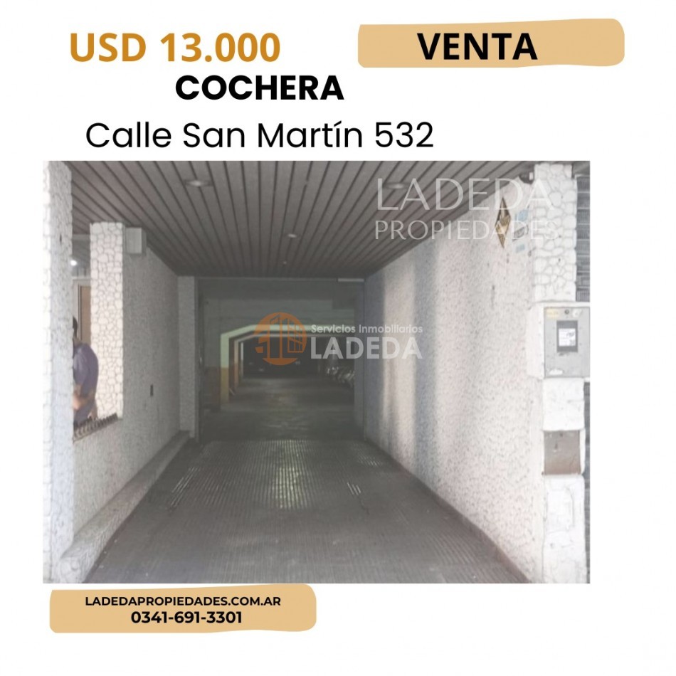 COCHERA EN CALLE SAN MARTIN 532
