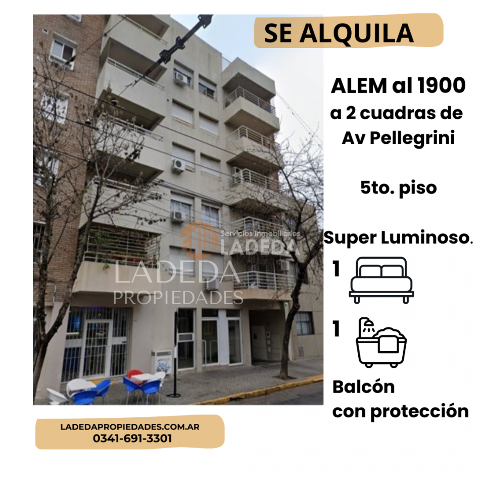 DEPARTAMENTO AL FRENTE - ALEM AL 1900